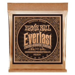 Everlast Medium Coated Phosphor Bronze Acoustic Guitar Strings - 13-56 Gauge