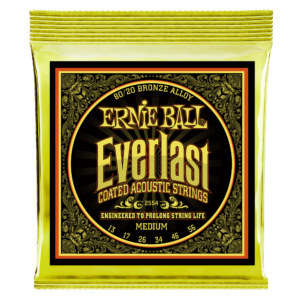 Everlast Medium Coated 80/20 Bronze Acoustic Guitar Strings - 13-56 Gauge