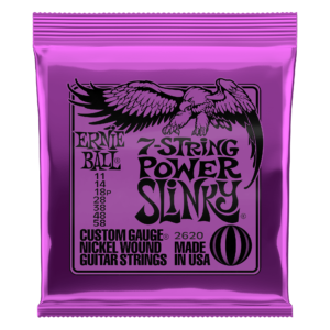 Power Slinky 7-String Nickel Wound Electric Guitar Strings - 11-58 Gauge