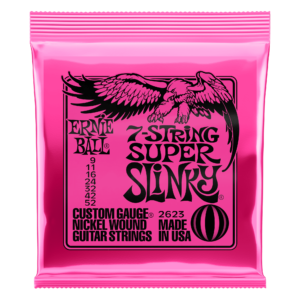 Super Slinky 7-String Nickel Wound Electric Guitar Strings - 9-52 Gauge