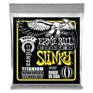 Beefy Slinky Coated Titanium RPS Electric Guitar Strings - 11-54 Gauge