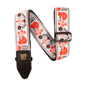 Ernie Ball Red Bird Winter Jacquard Strap