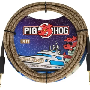 Pig Hog "Tauscan Brown" Instrument Cable, 10ft.