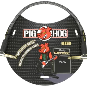 Pig Hog  "Amplifier Grill" 1ft Right Angled Patch Cables