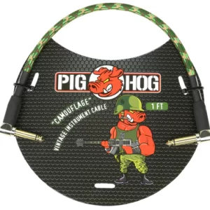 Pig Hog  "Camouflage" 1ft Right Angled Patch Cables