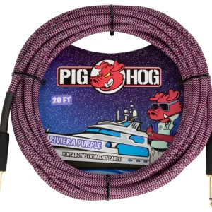 Pig Hog "Riviera Purple" Instrument Cable, 20ft.