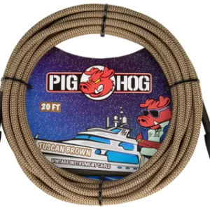 Pig Hog "Tauscan Brown" Instrument Cable, 20ft.