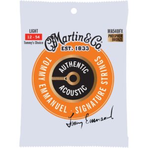 Martin MA540FX Authentic Acoustic Flexible Core Phosphor Bronze Light Guitar Strings